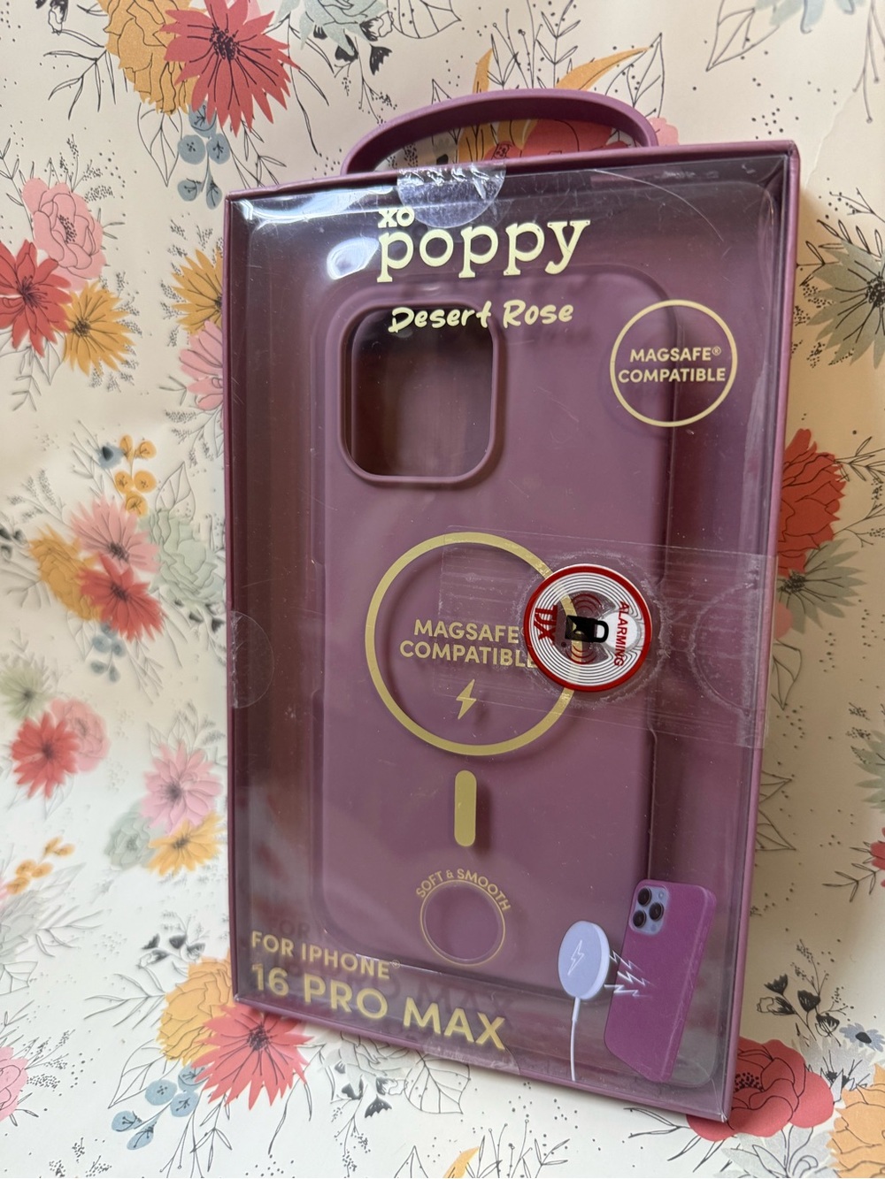 Poppy Desert Rose MagSafe-Compatible Case for iPhone 16 Pro Max